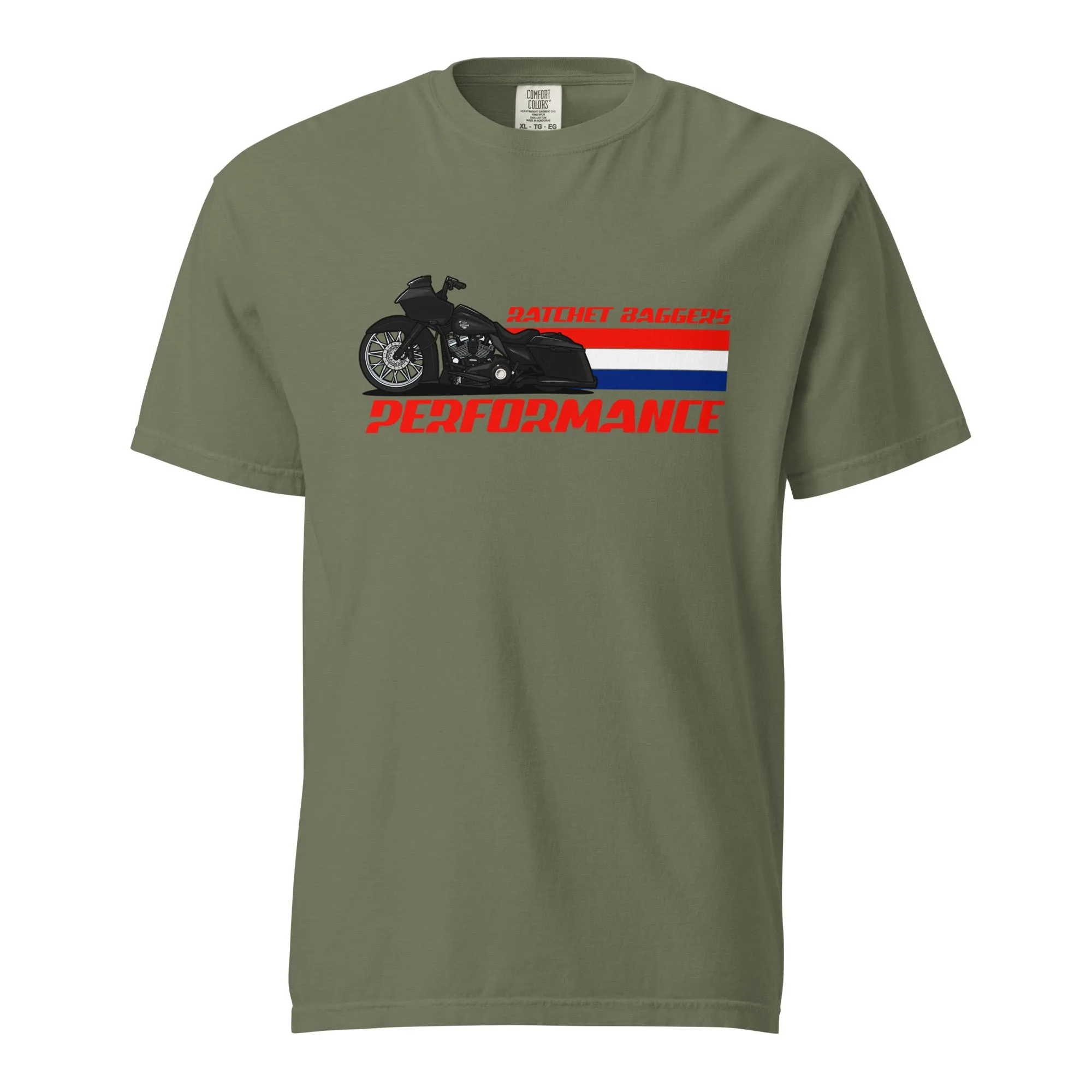 Ratchet Bagger Flag front Unisex garment-dyed heavyweight t-shirt