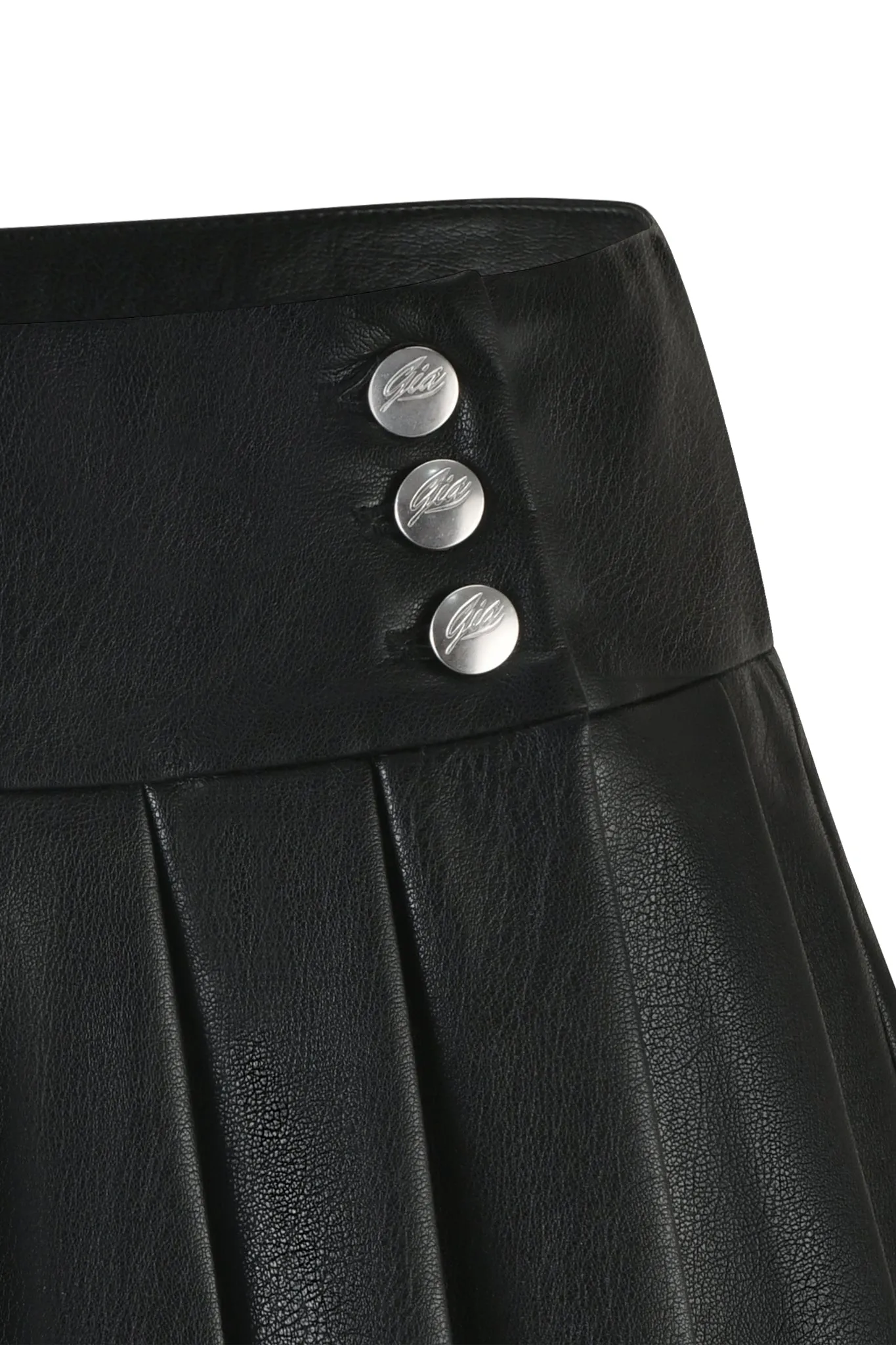 REMINI PU SKORT - BLACK