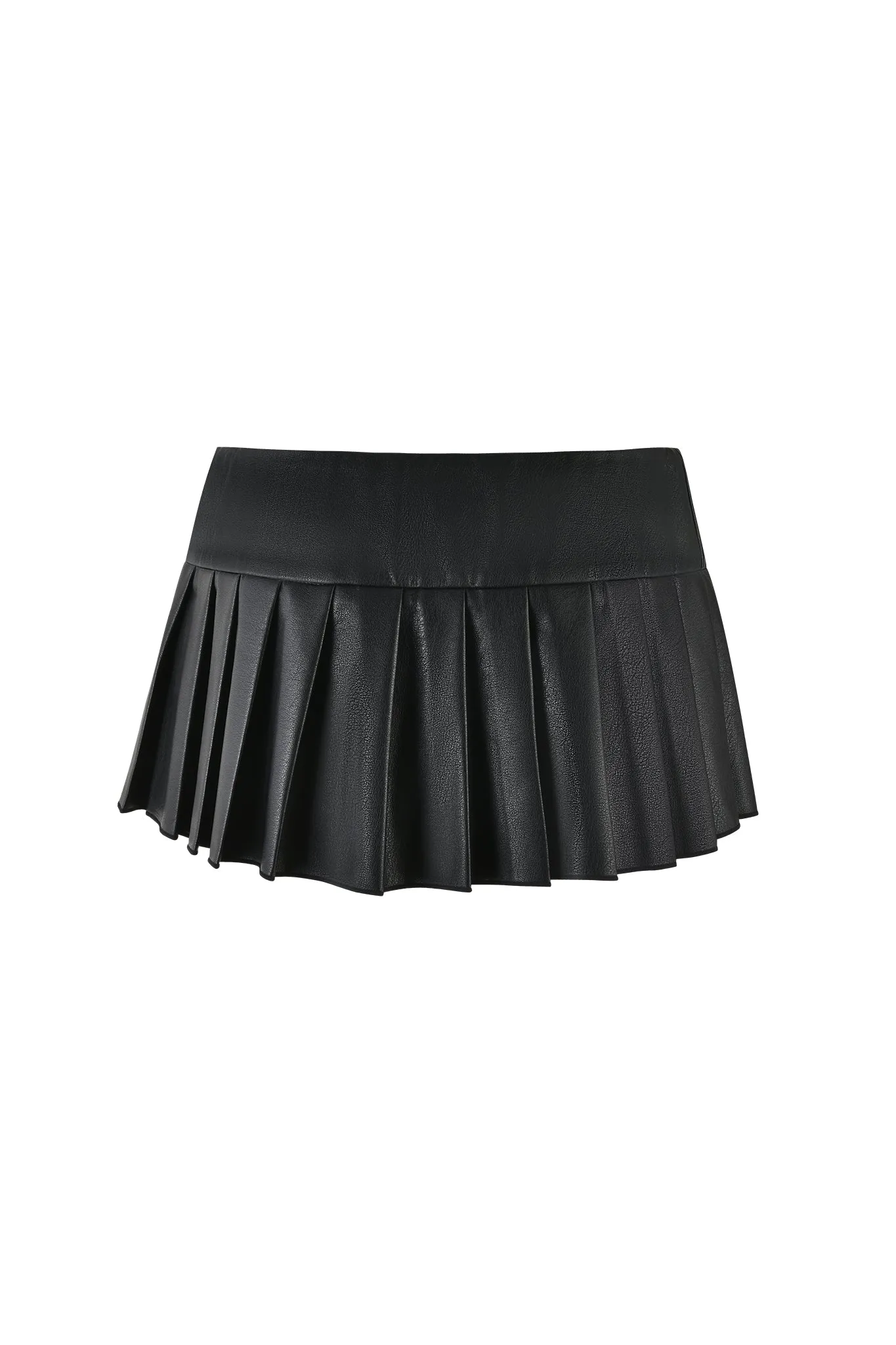 REMINI PU SKORT - BLACK