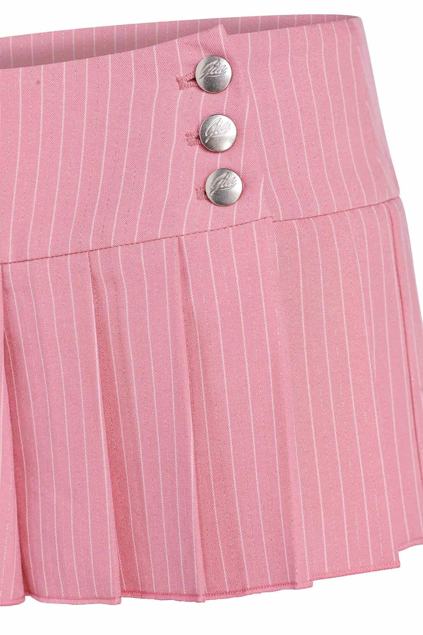 REMINI SKORT - PINK PINSTRIPE