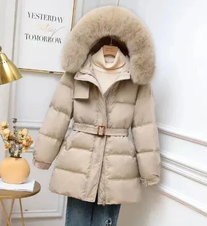 Removable-hood Corly winter jacket