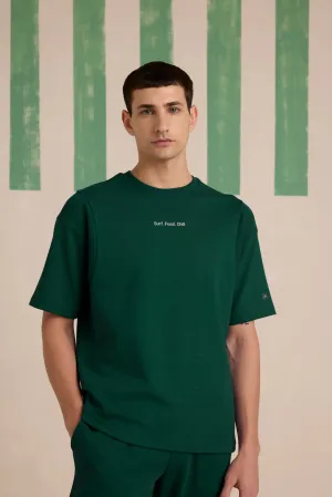 Ride the waves T-Shirt - Warm Green