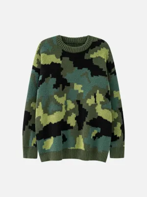 Rimiro - Camouflage Print Sweater