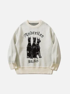 Rimiro - Doberman Print Sweater