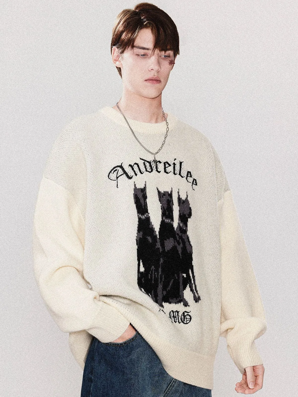 Rimiro - Doberman Print Sweater