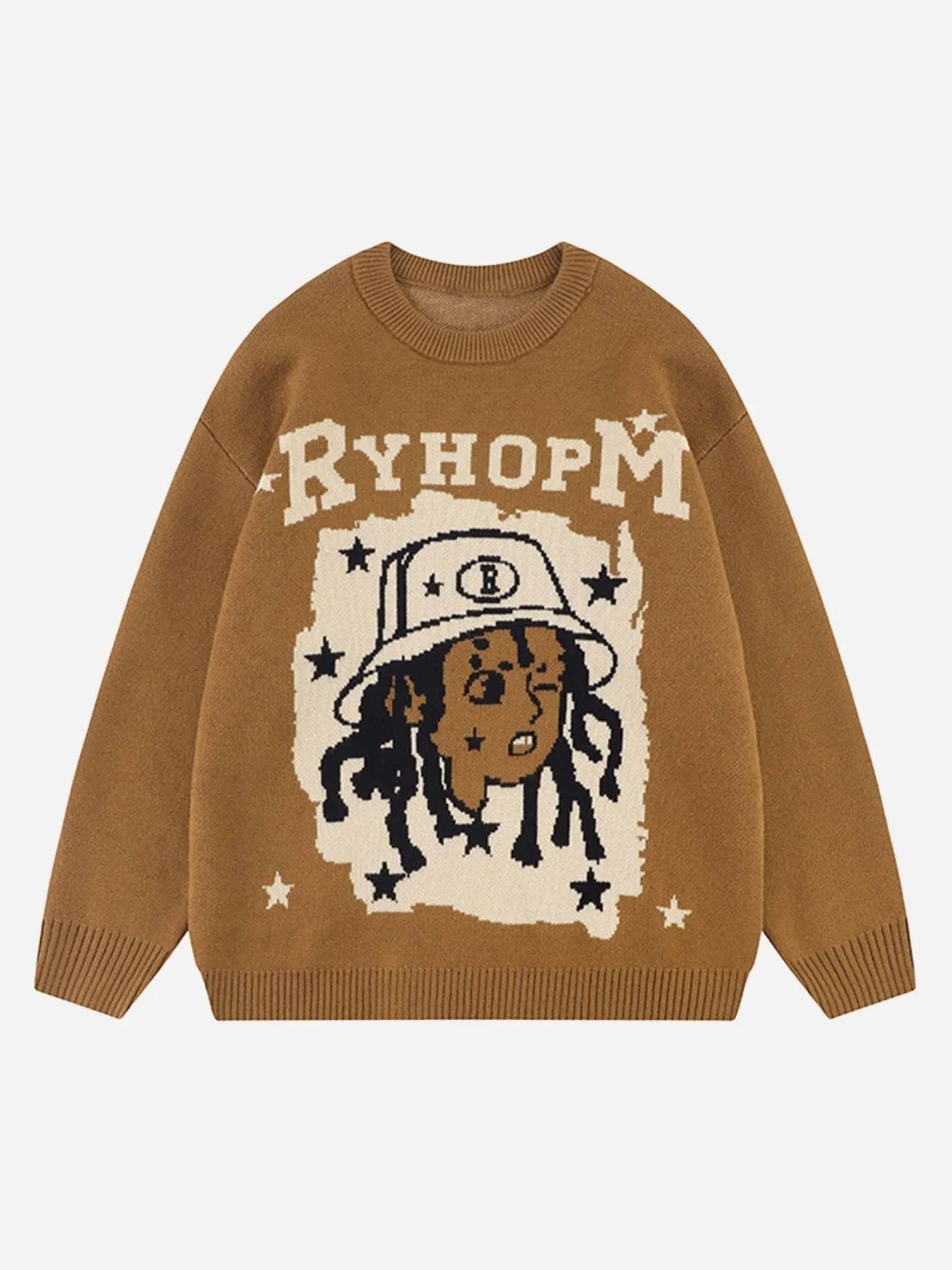 Rimiro - Hip-hop Creative Embroidered Knitwear