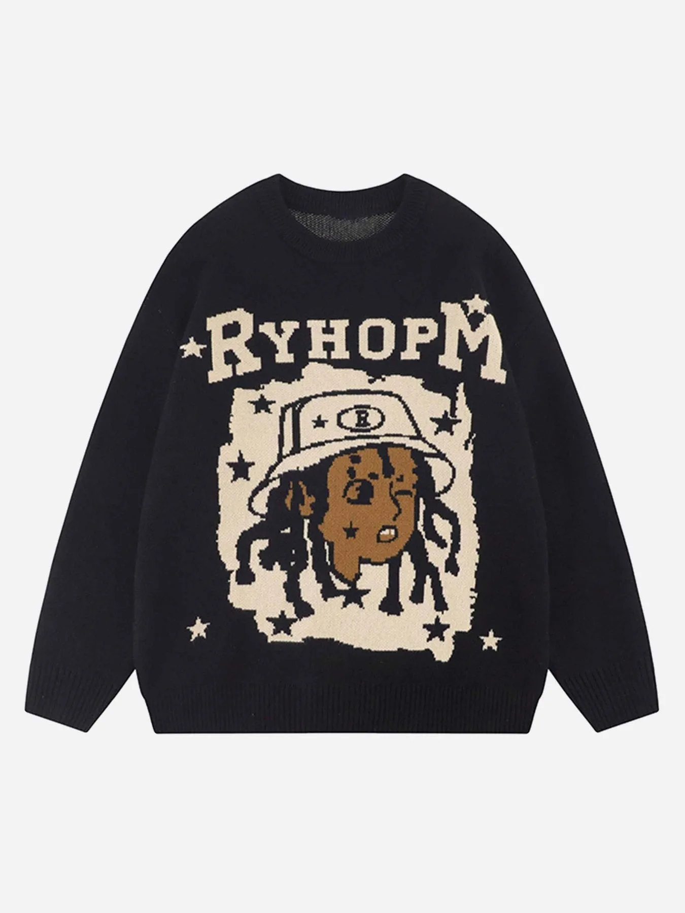 Rimiro - Hip-hop Creative Embroidered Knitwear