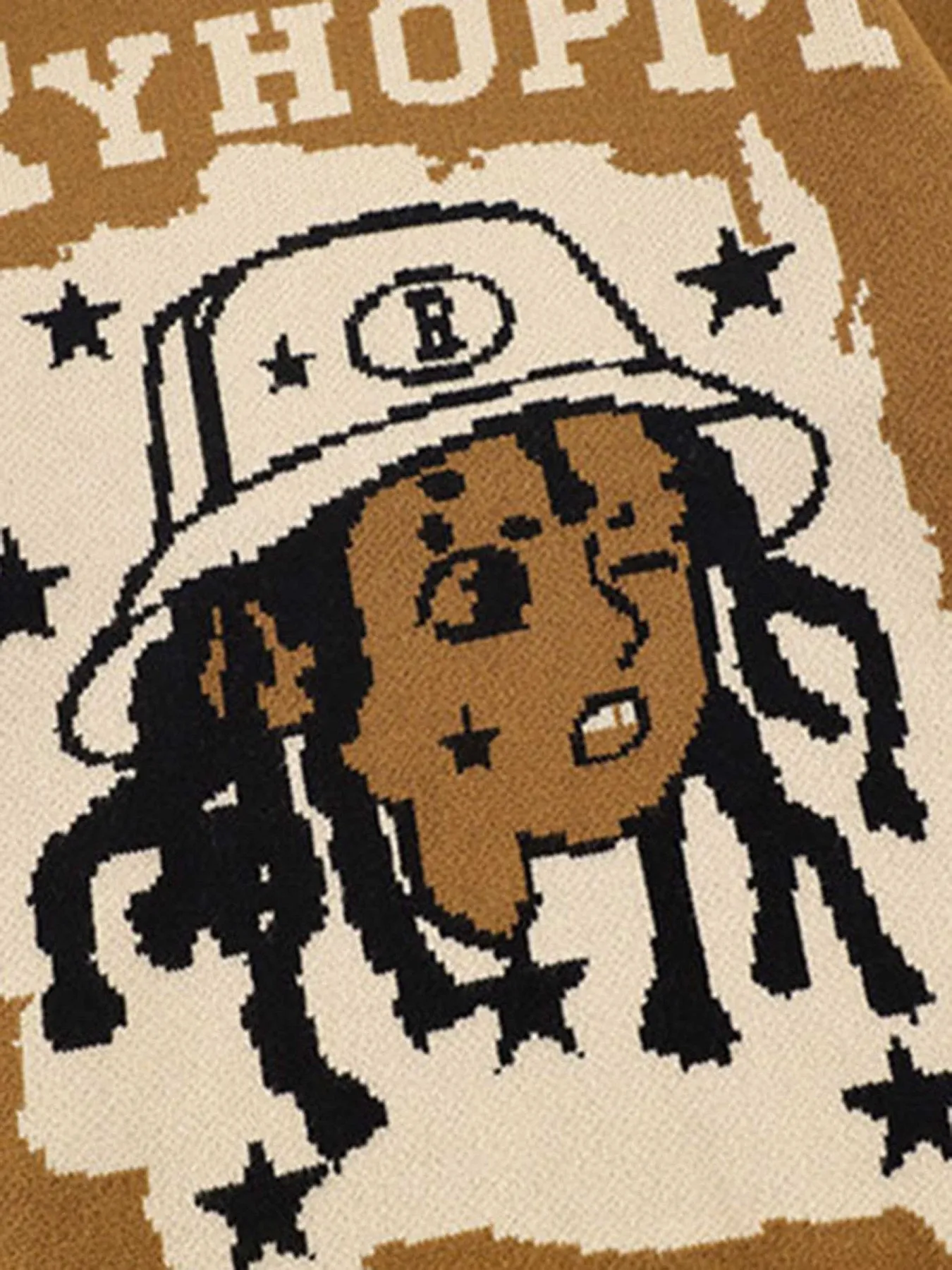 Rimiro - Hip-hop Creative Embroidered Knitwear