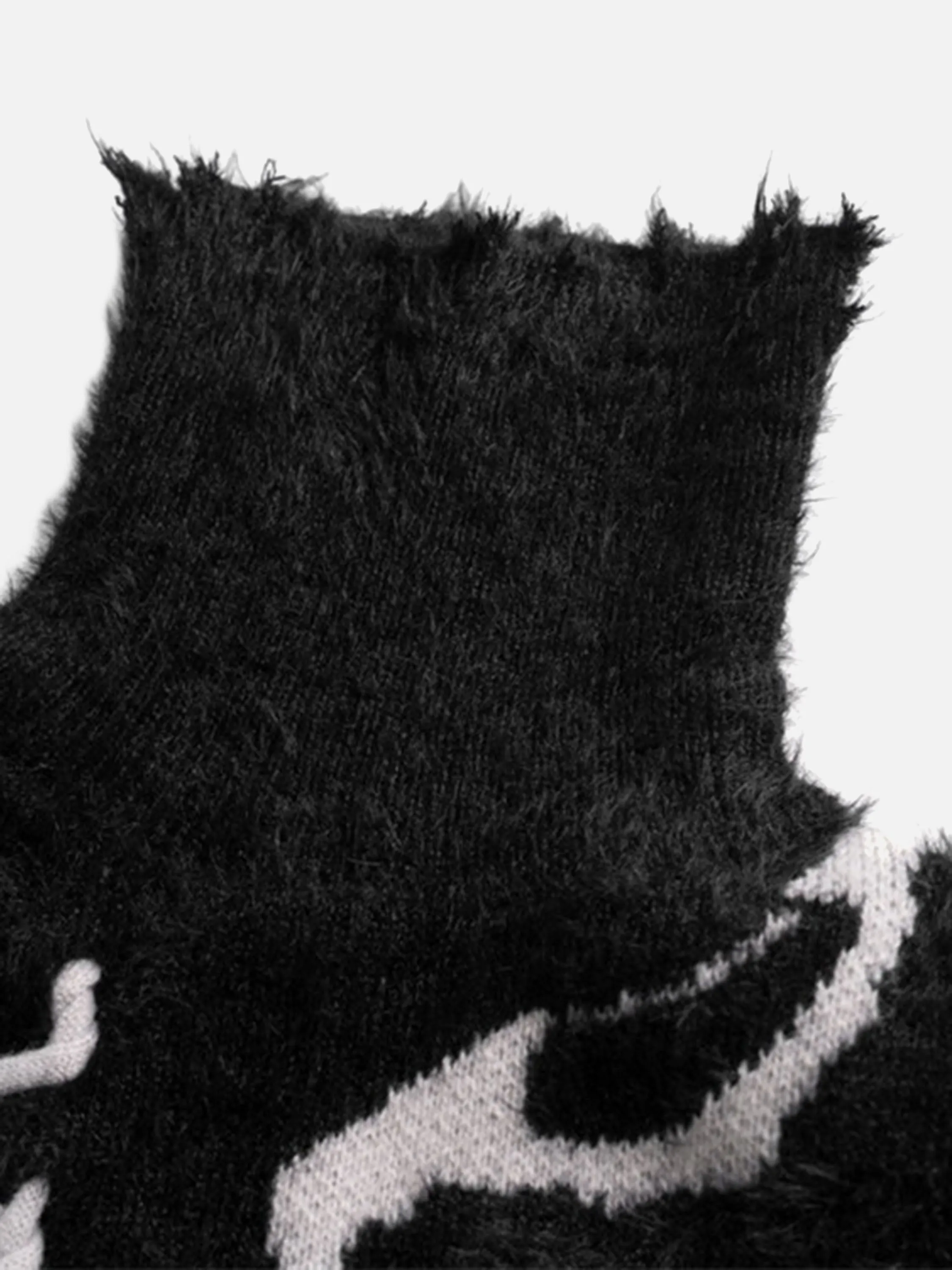 Rimiro - Rip Damage Design Turtleneck Knitwear Sweater
