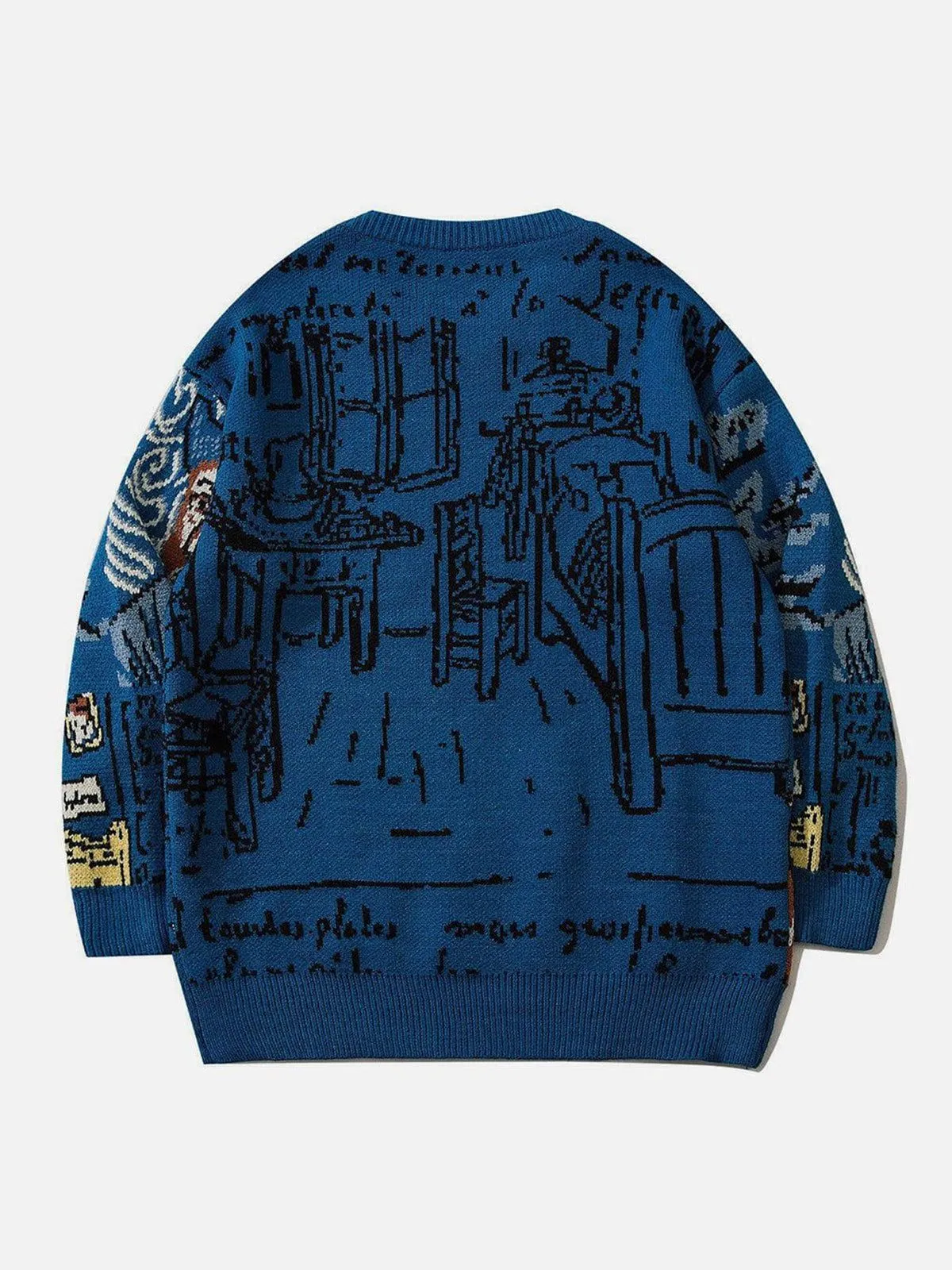 Rimiro - Van Gogh Oil Painting Knit Sweater