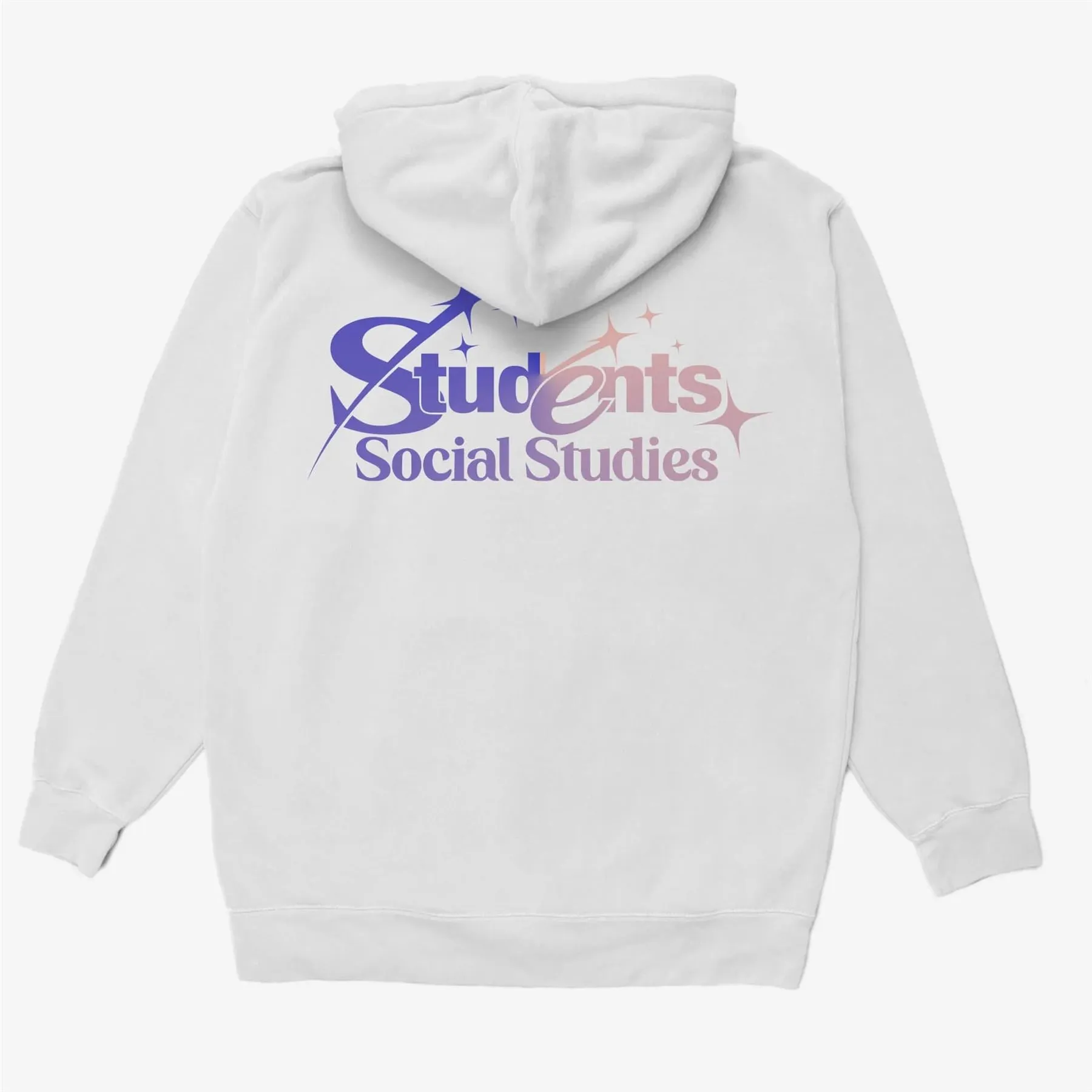 Rising Stars Fleece Pullover Hoodie White