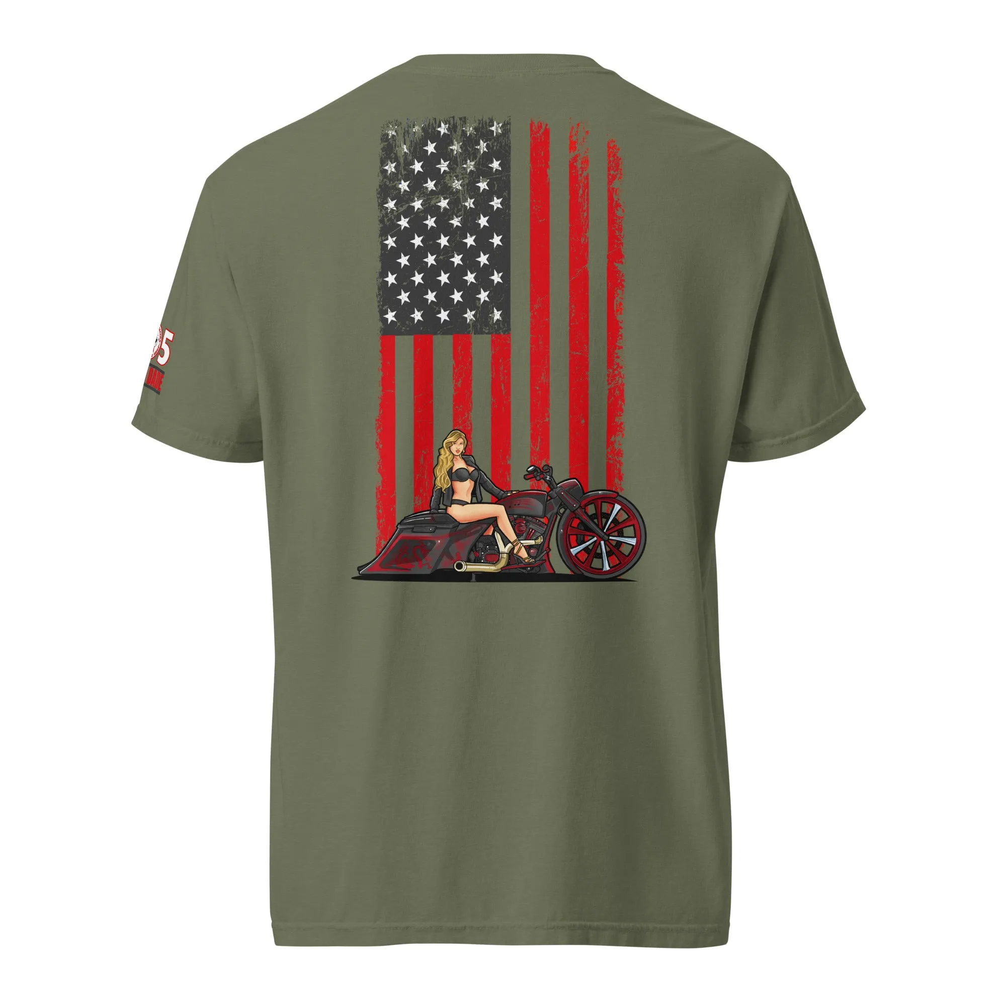 RMBS Flag Crazy Diamond Unisex Garment-Dyed Heavyweight T-Shirt