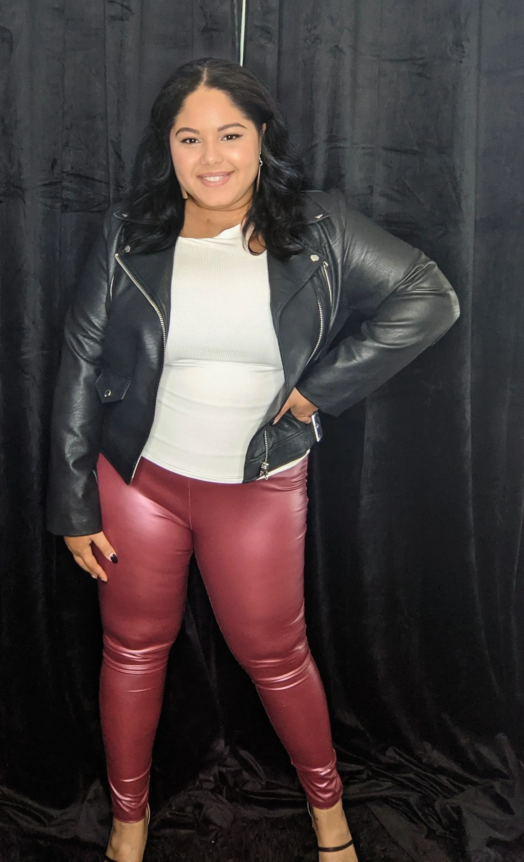 Rolling Stones Vegan Leather Leggings