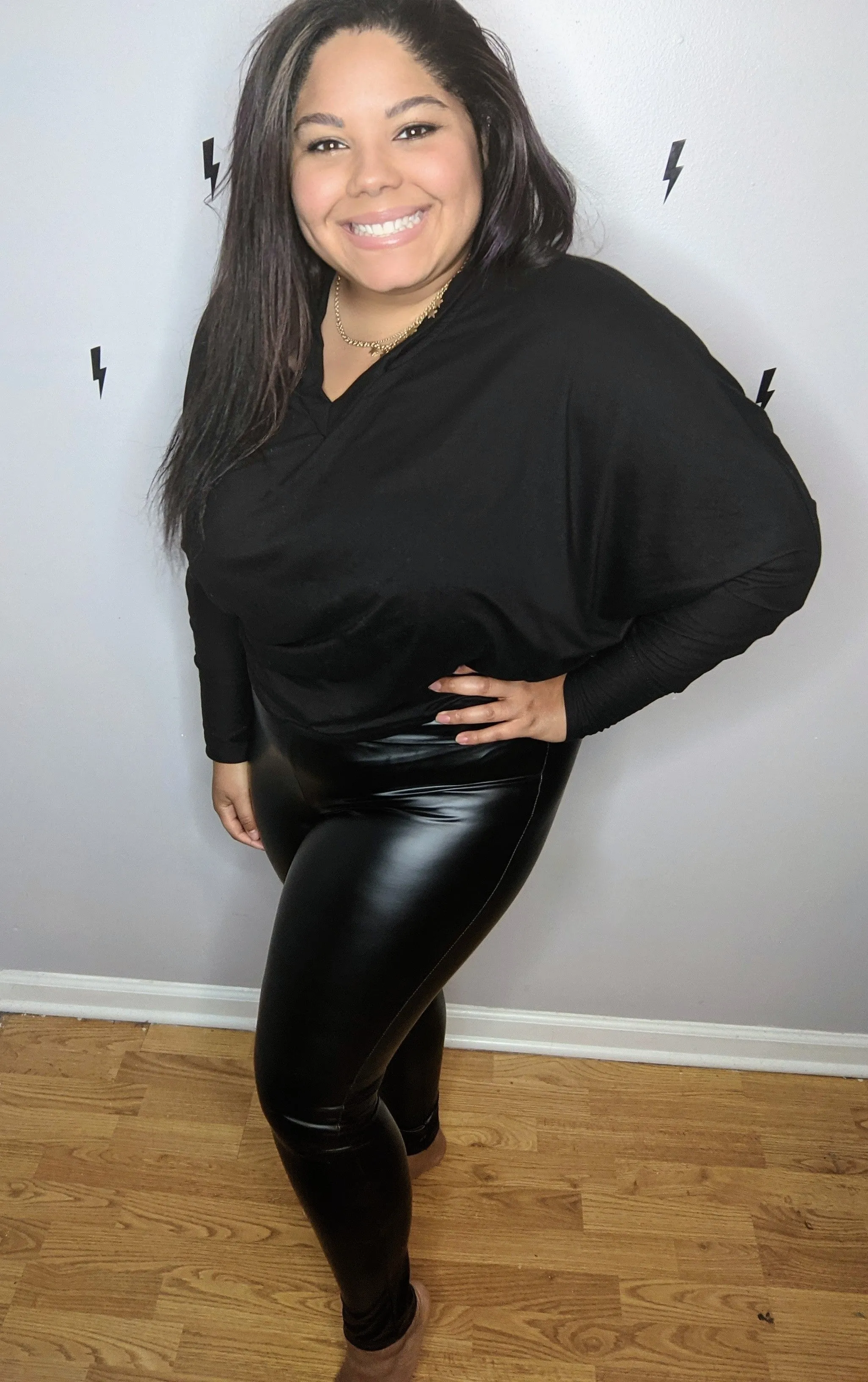 Rolling Stones Vegan Leather Leggings