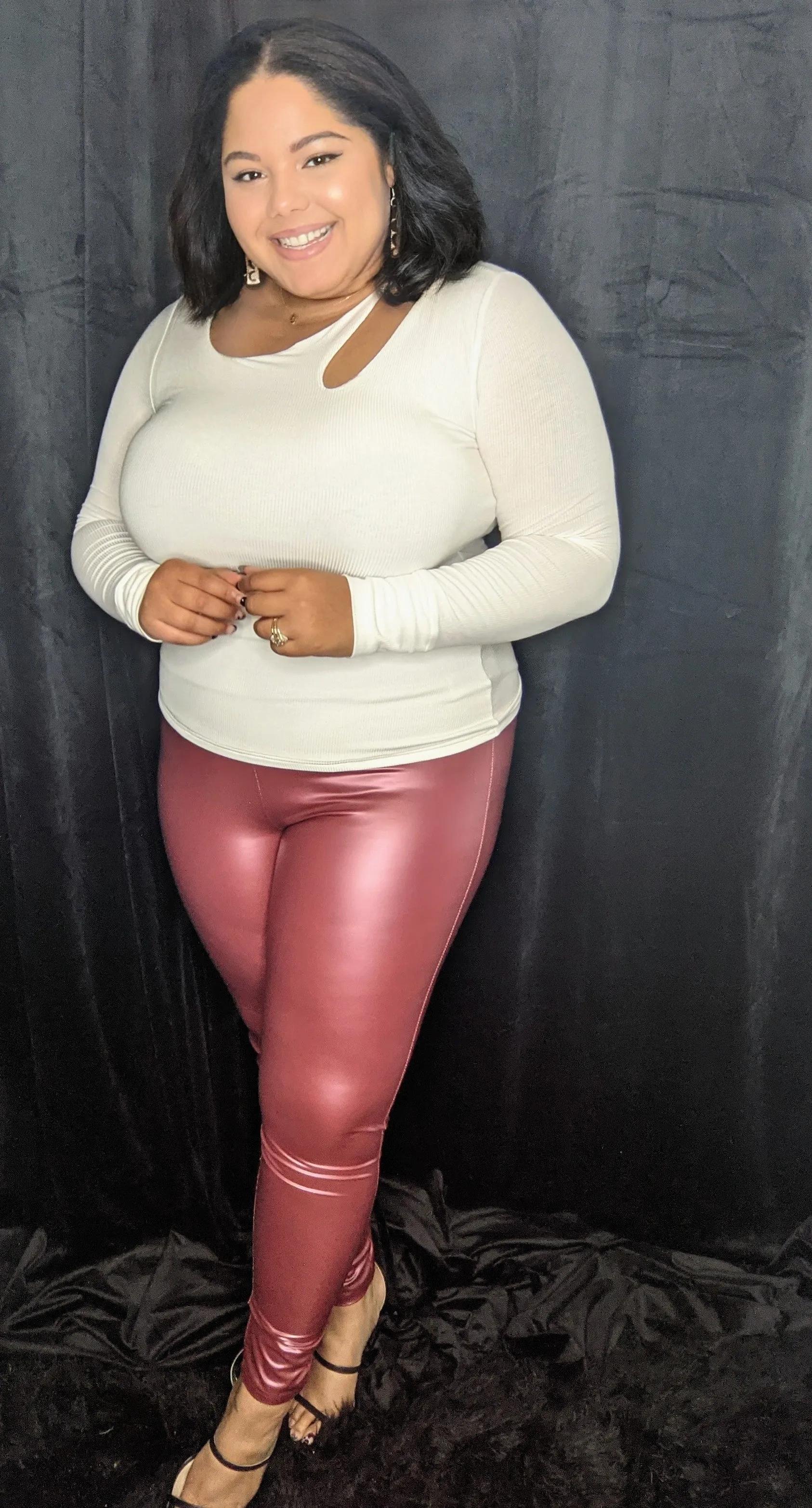 Rolling Stones Vegan Leather Leggings