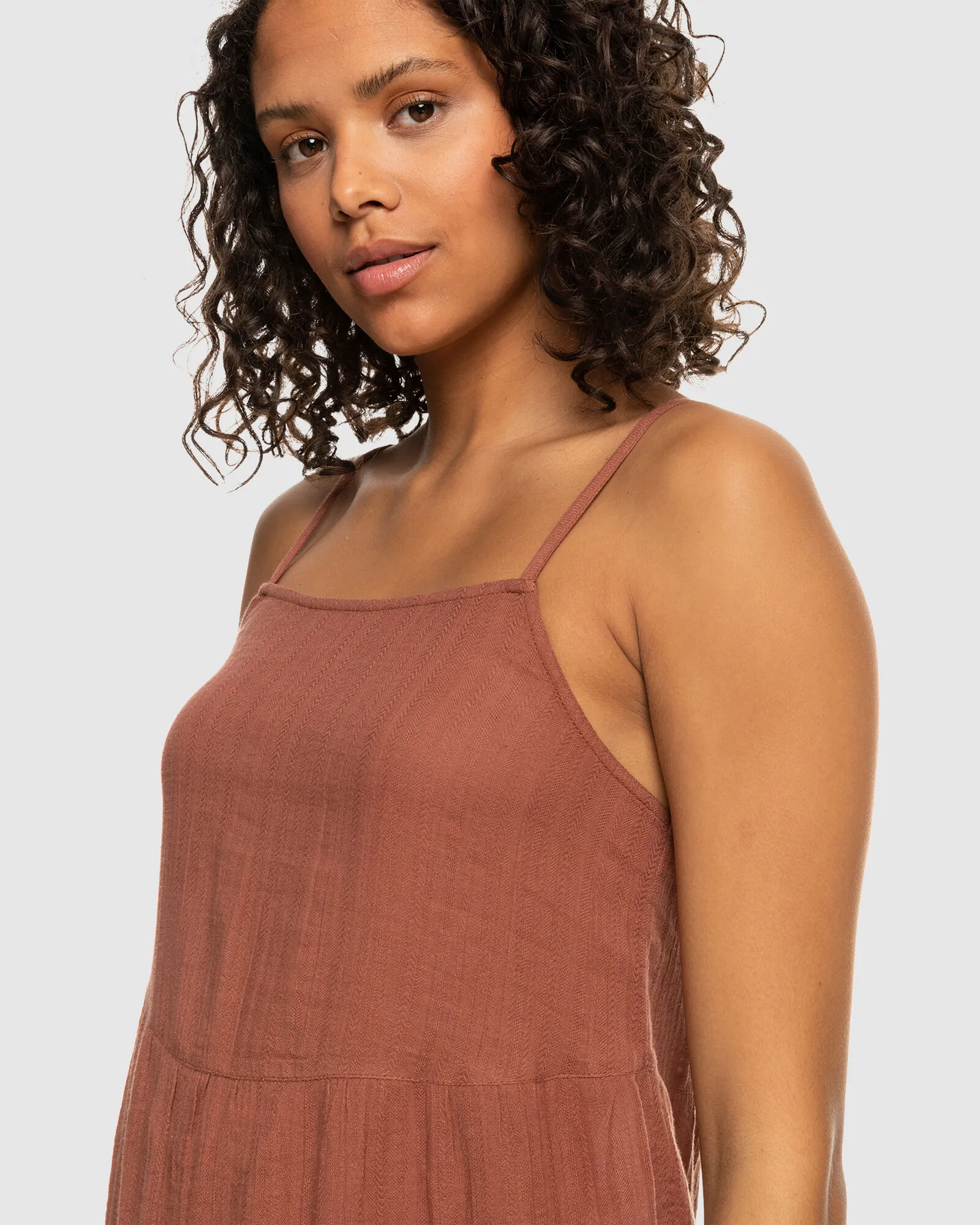 Roxy Floral Way Dress - Rustic Brown