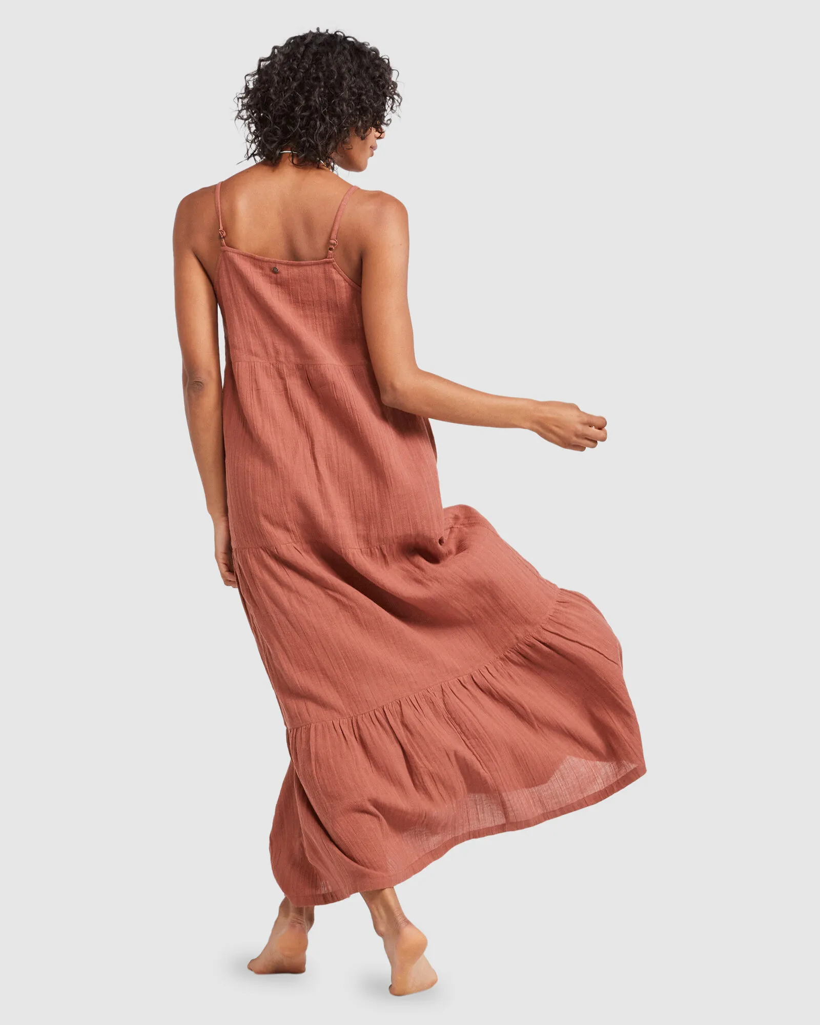 Roxy Floral Way Dress - Rustic Brown