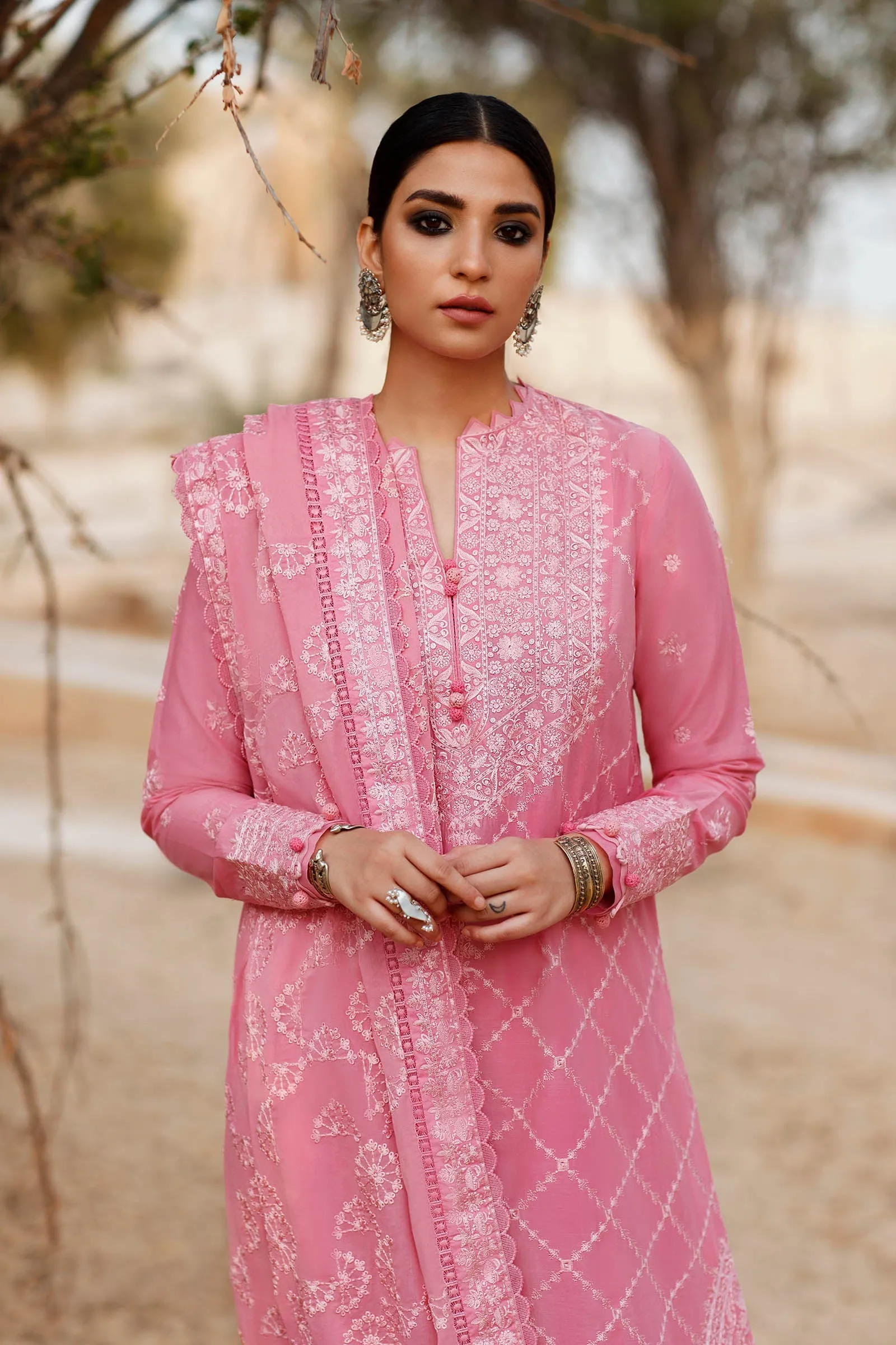 ROZHIN (ZL22-12 B) | Zaha Summer Lawn Collection 2022 | Unstitched Embroidered Lawn Suits