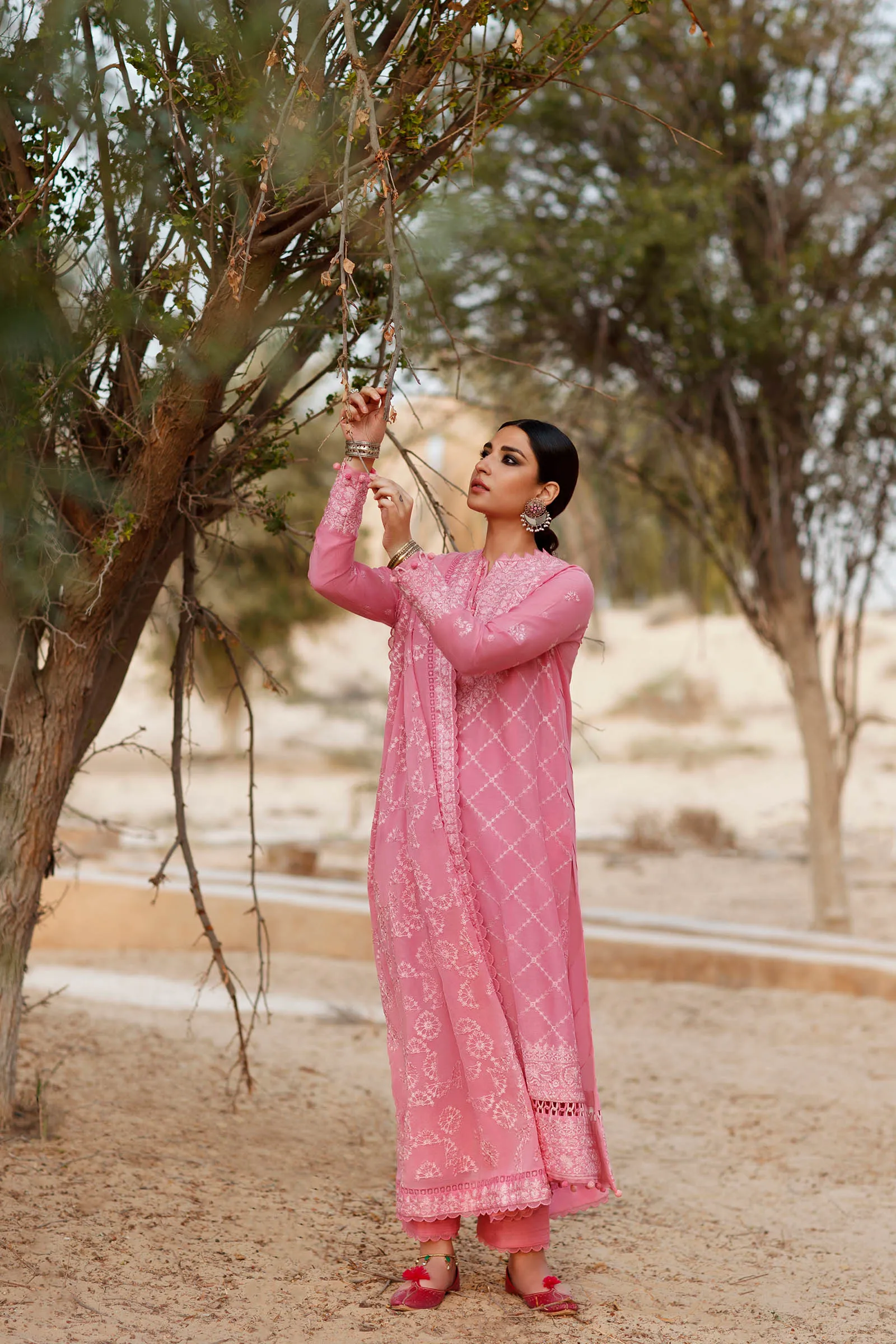 ROZHIN (ZL22-12 B) | Zaha Summer Lawn Collection 2022 | Unstitched Embroidered Lawn Suits