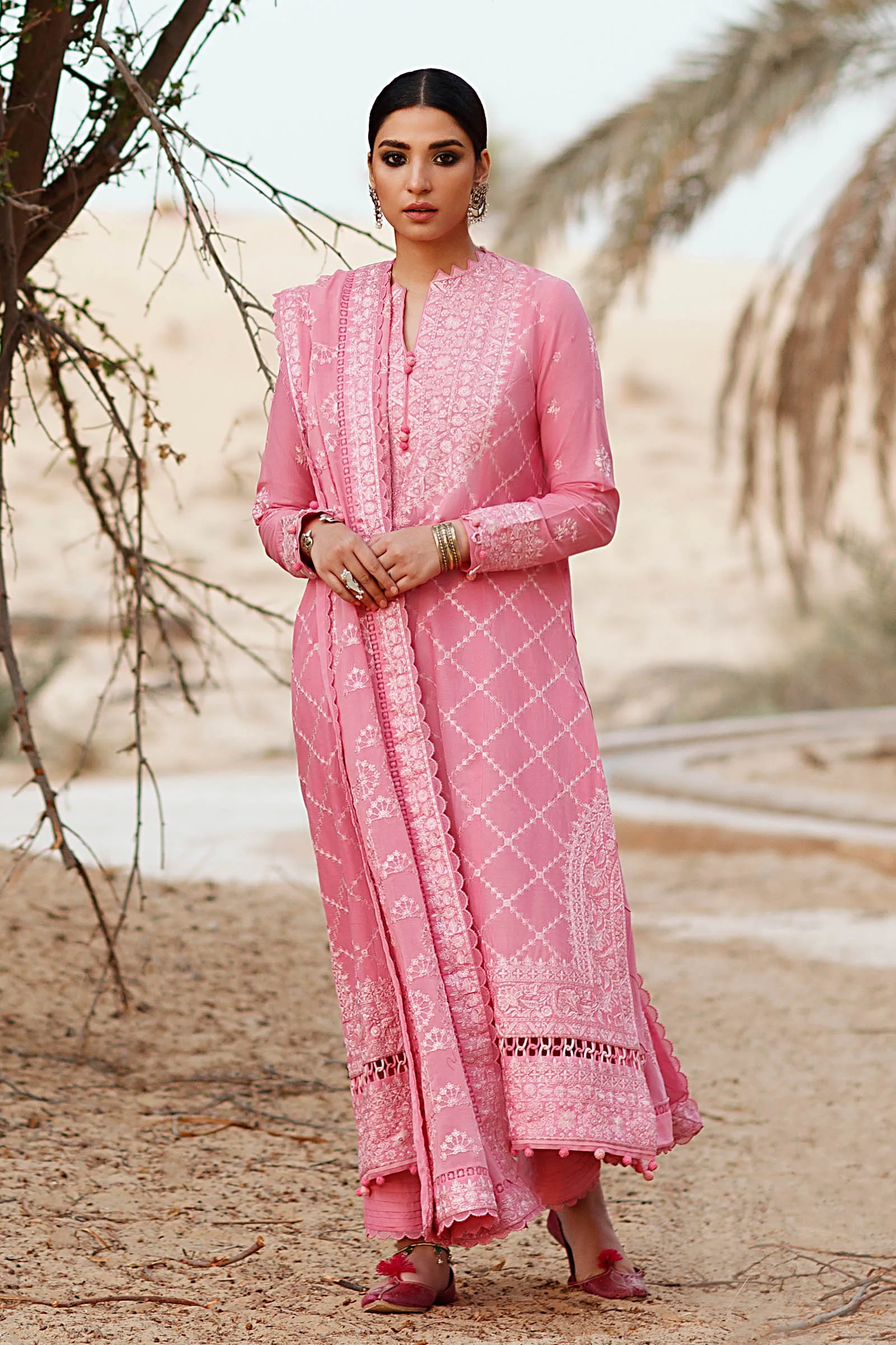 ROZHIN (ZL22-12 B) | Zaha Summer Lawn Collection 2022 | Unstitched Embroidered Lawn Suits