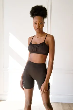Ruched Top & Biker Shorts