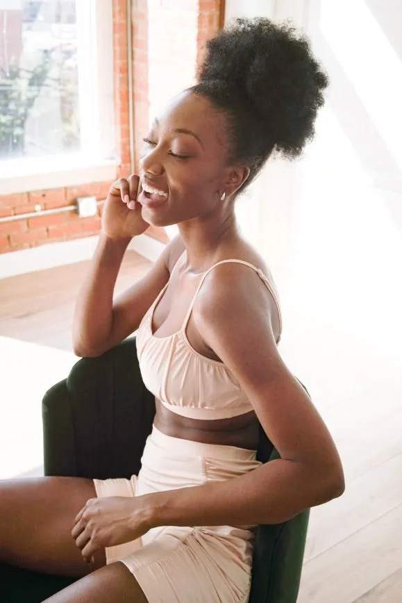 Ruched Top & Biker Shorts