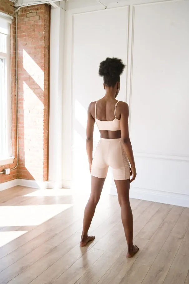 Ruched Top & Biker Shorts