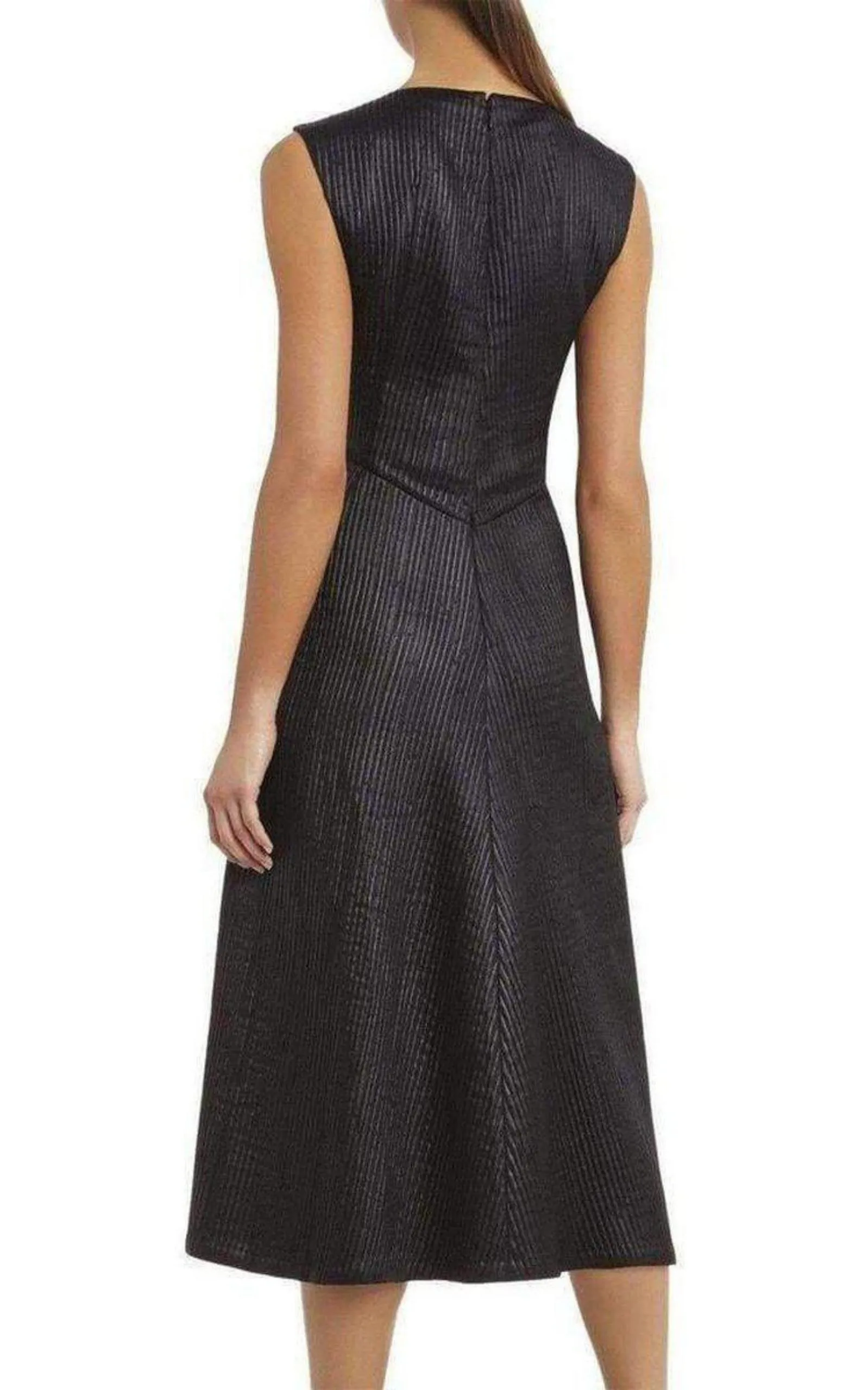 Runway Jacelyn Black V-Neck Dress