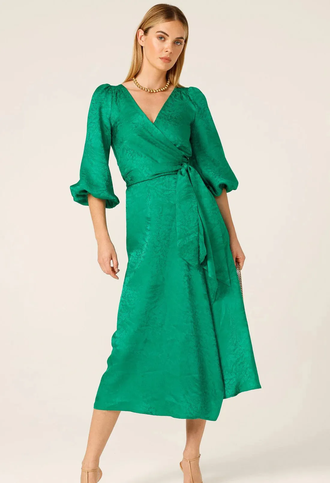 Sacha Drake - Chateau Dress - Emerald Jacquard