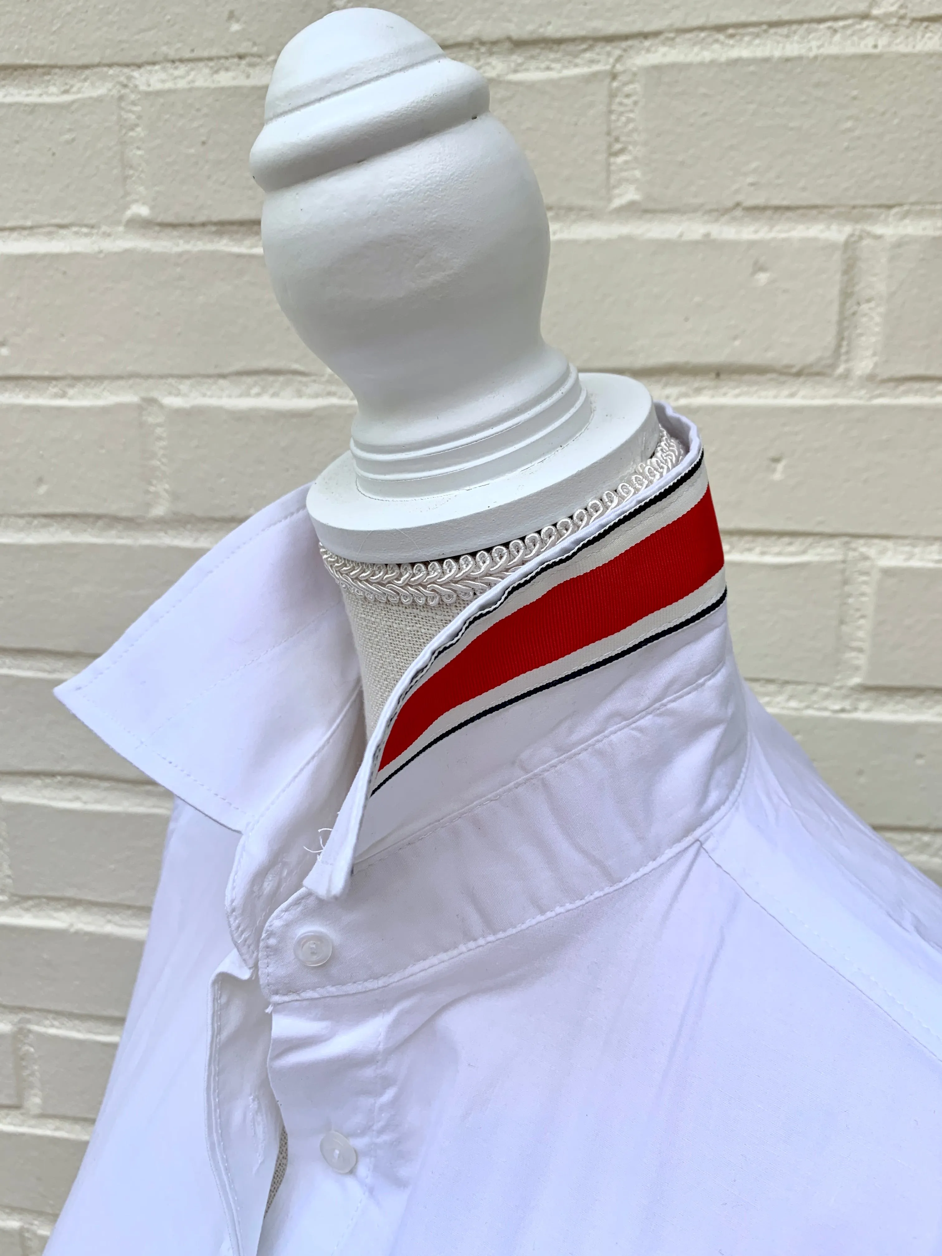 SALE - S ONLY - Ann 3/4 Sleeve Ribbon Tie Shirt (Ann07) *FINAL SALE*