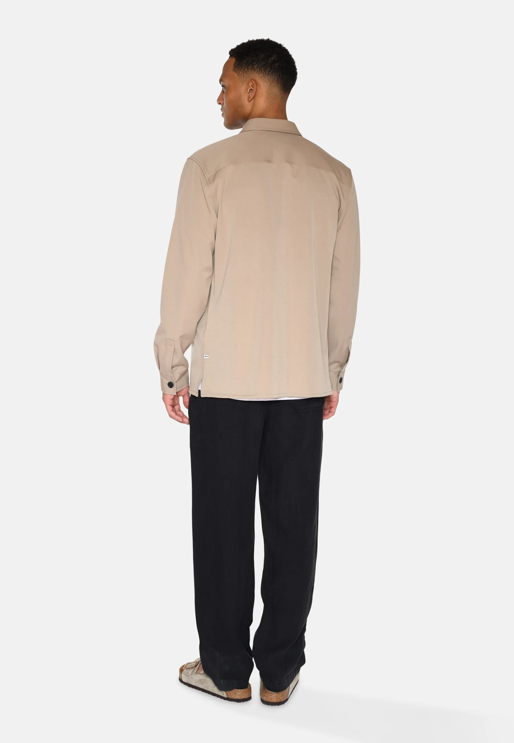 Santon overshirt 3808 - Chinchilla