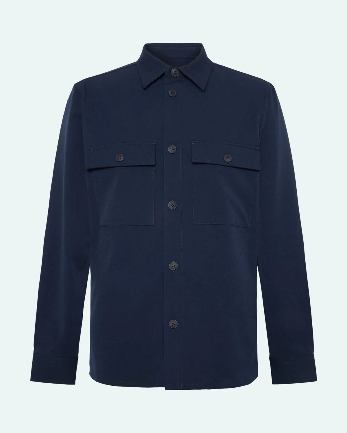 Santon overshirt 3808 - Sky Captain