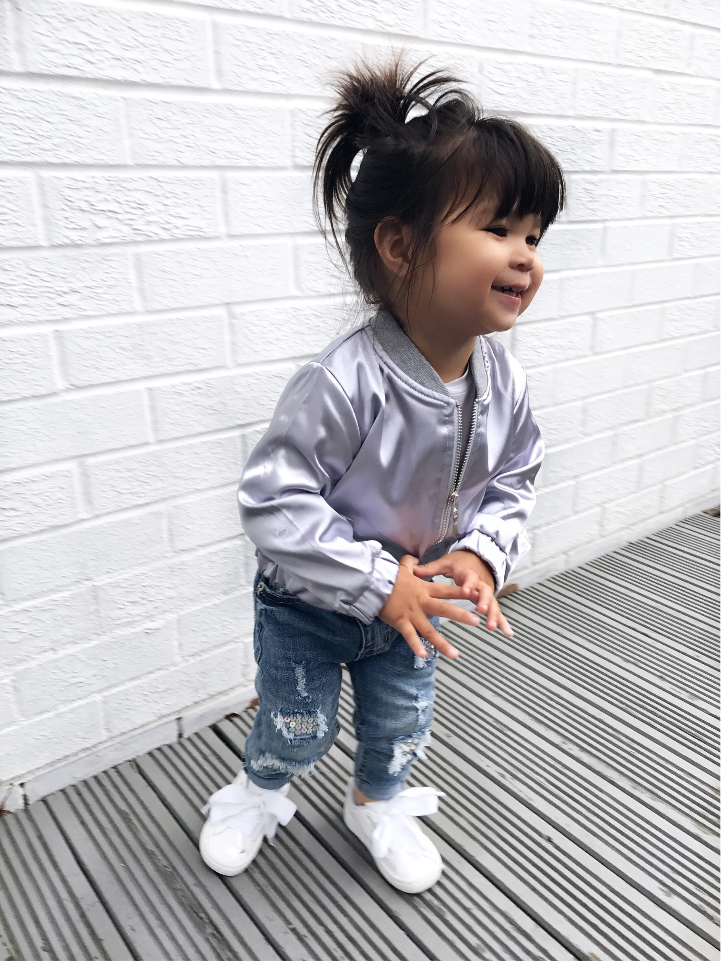 Satin bomber jacket - CHILD