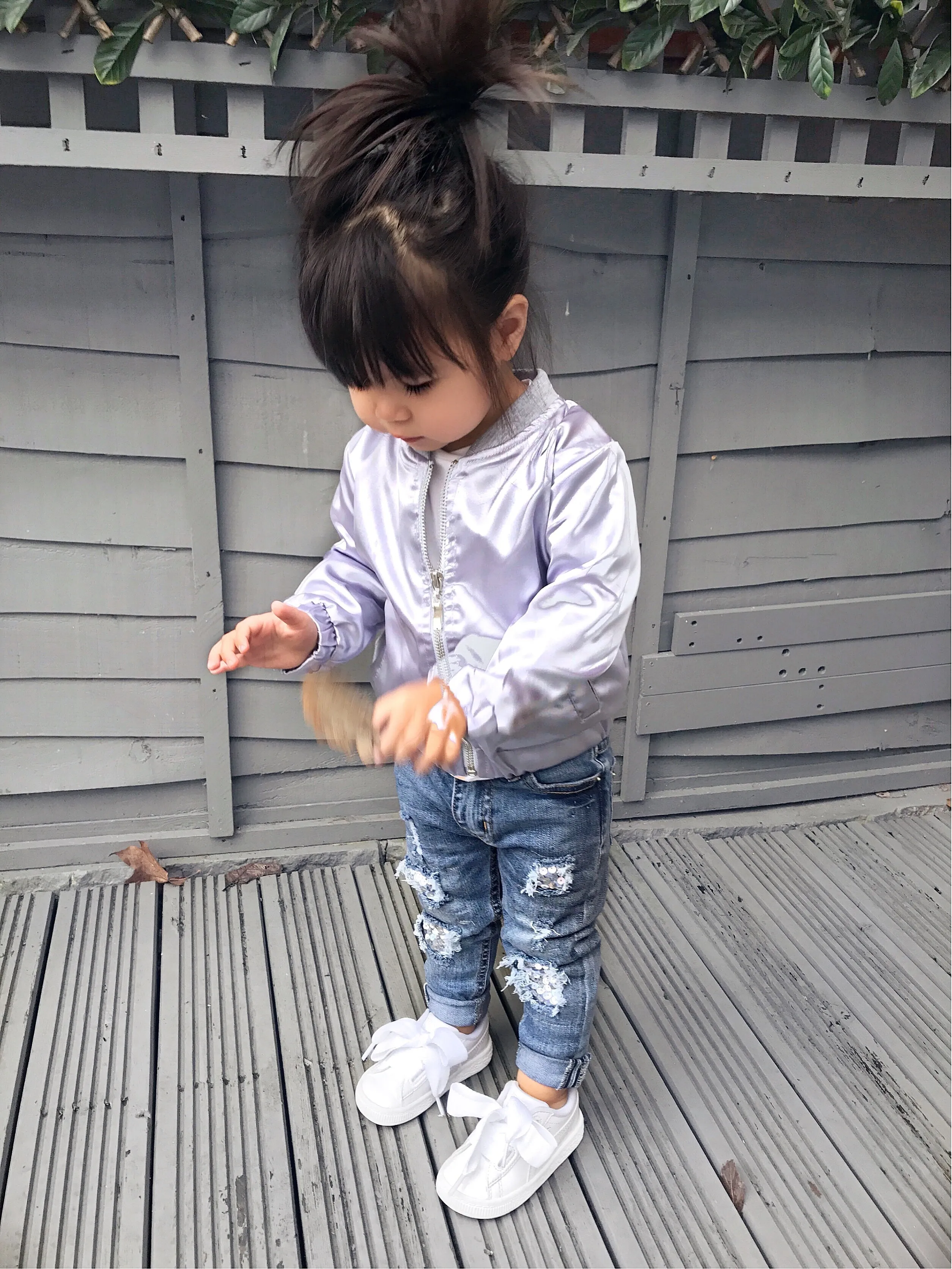 Satin bomber jacket - CHILD