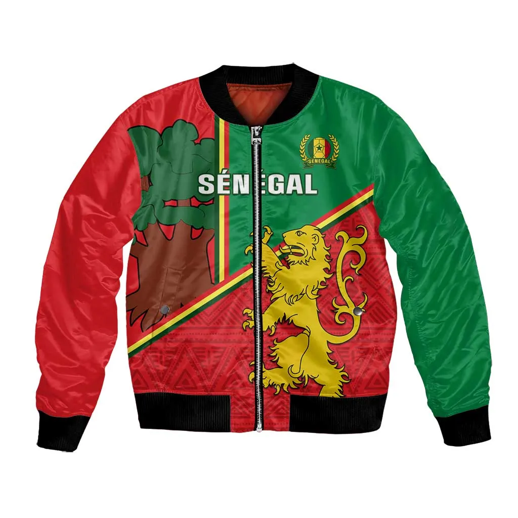 Senegal Football Bomber Jacket 2024 Go Champions Lions De La Teranga LT14