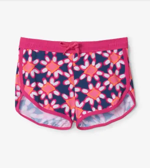 Shibori Flowers Swim Shorts