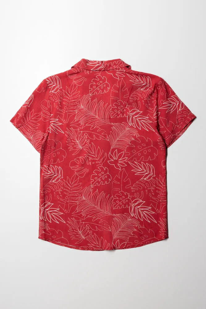 Short Sleeve Shirt Rust