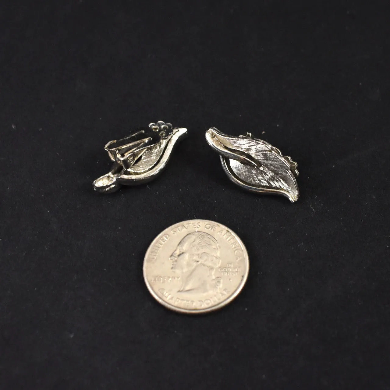 Single Textured Leaf Earrings