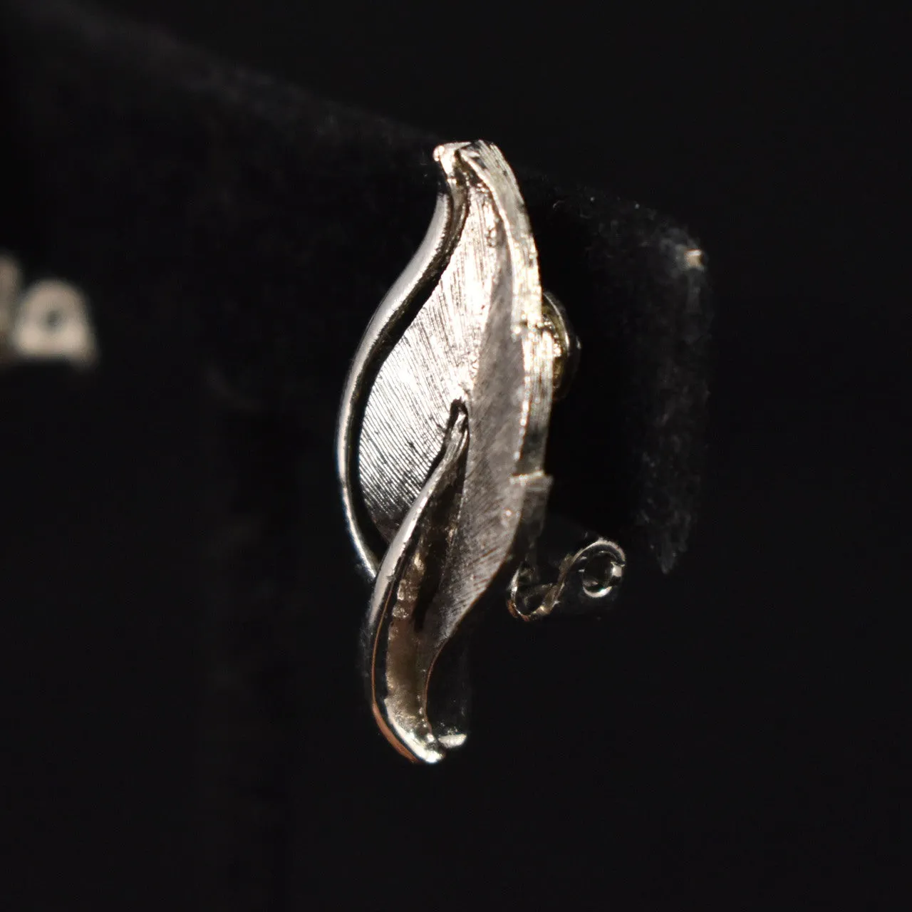 Single Textured Leaf Earrings