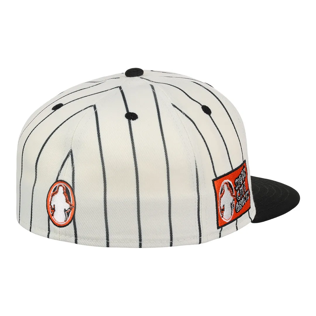 Sioux City Ghosts EFF Pinstripe Fitted Ballcap
