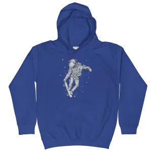 Skateboarding Astronaut - Sustainably Made Kids Hoodie