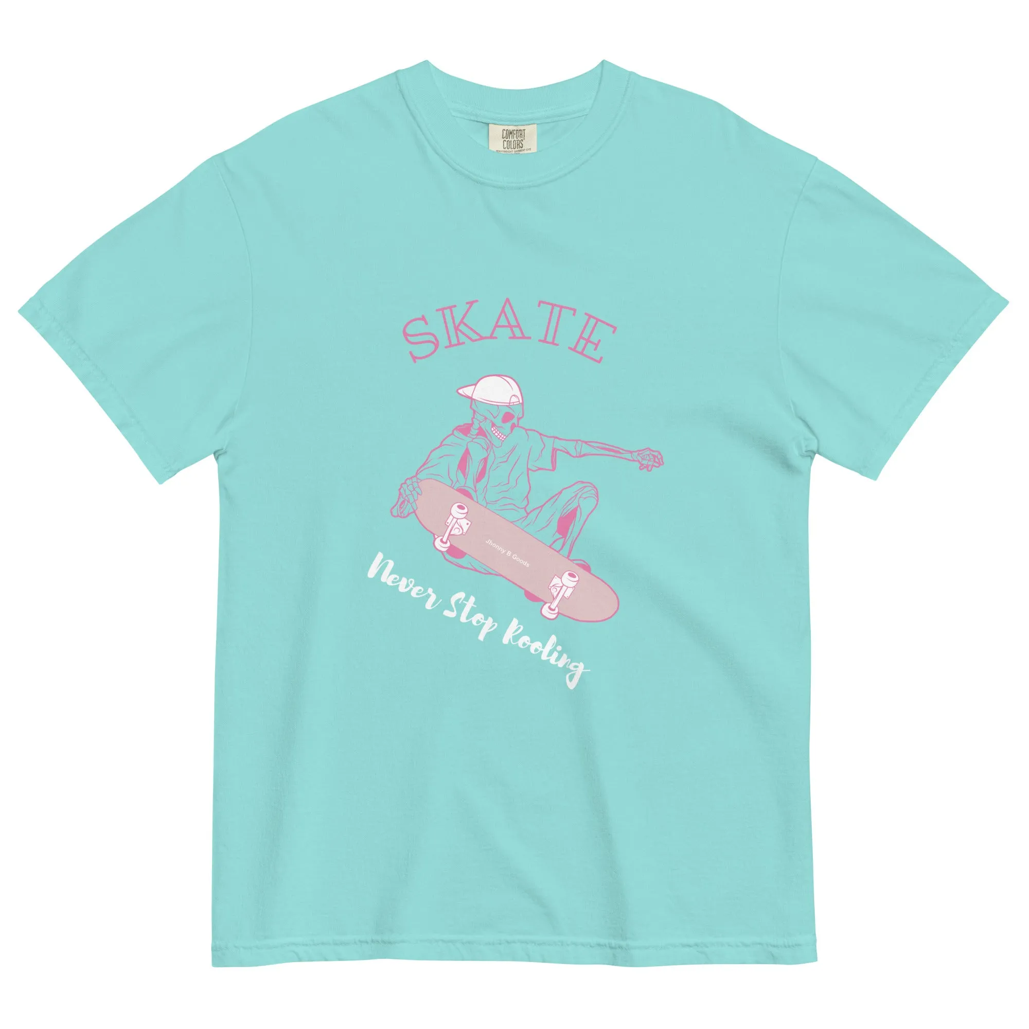 Skating Never Stop Roling men's garment-dyed heavyweight t-shirt