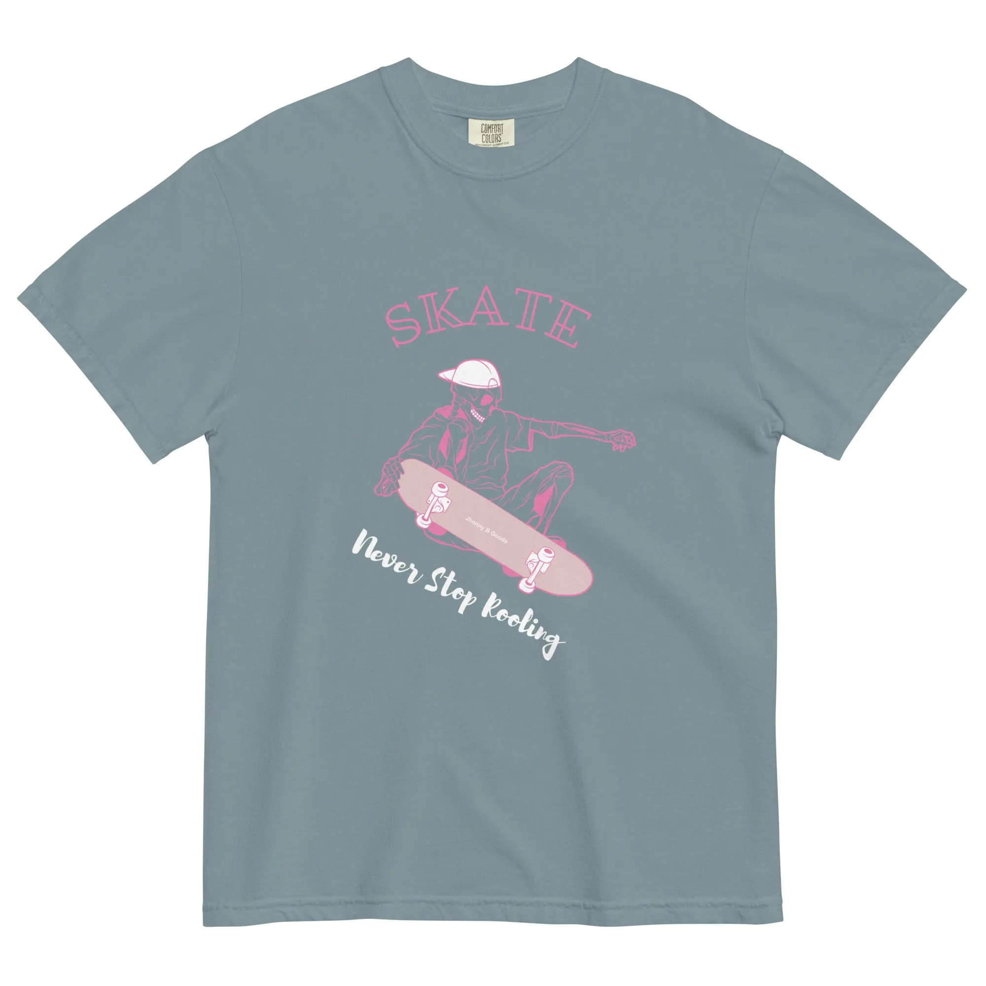 Skating Never Stop Roling men's garment-dyed heavyweight t-shirt