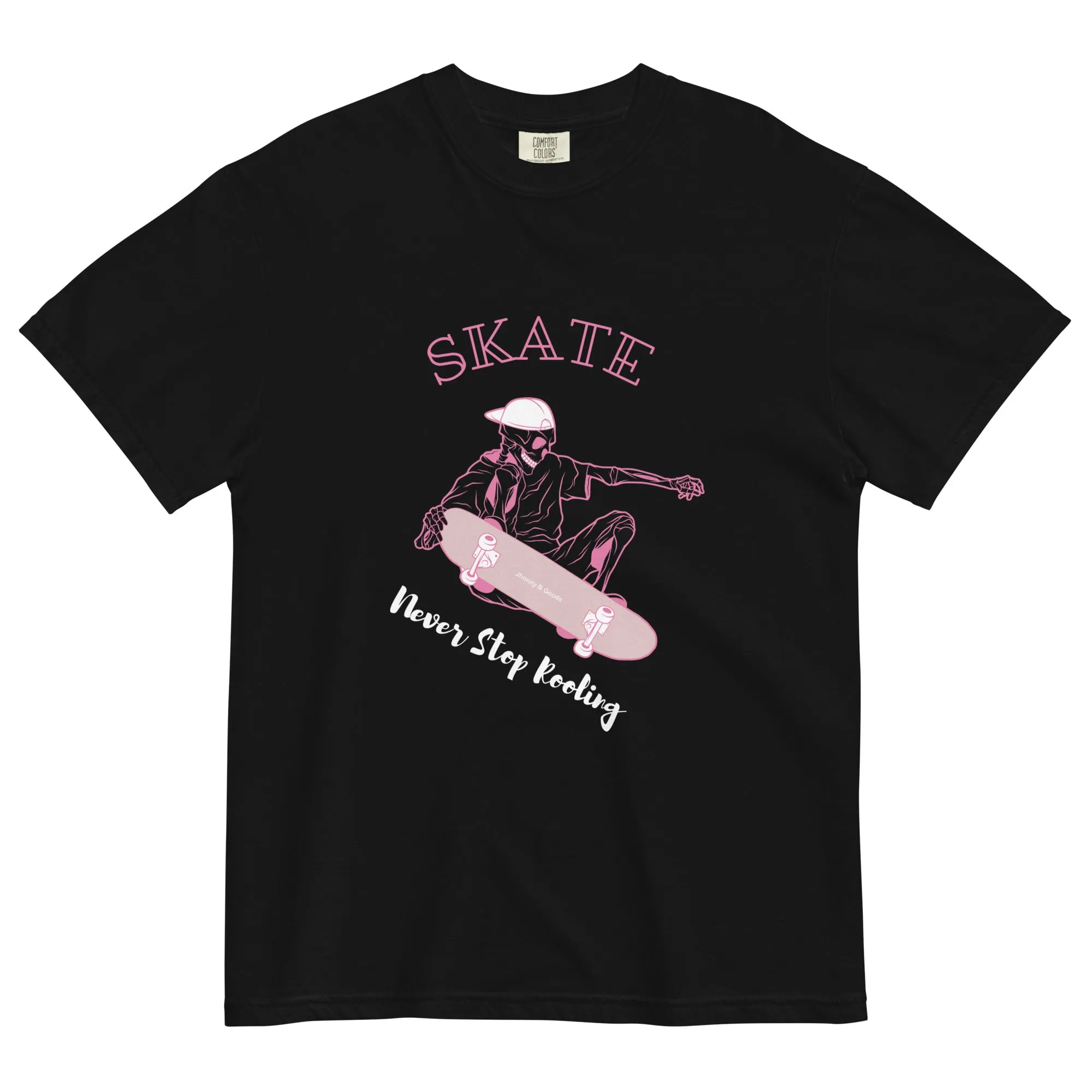 Skating Never Stop Roling men's garment-dyed heavyweight t-shirt