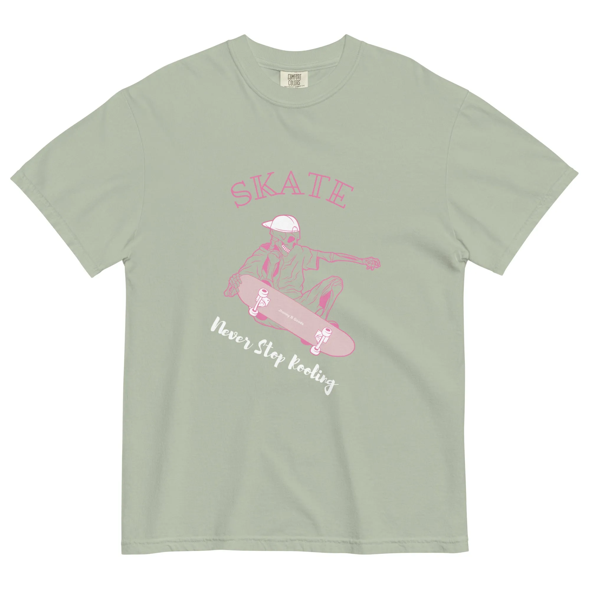 Skating Never Stop Roling men's garment-dyed heavyweight t-shirt