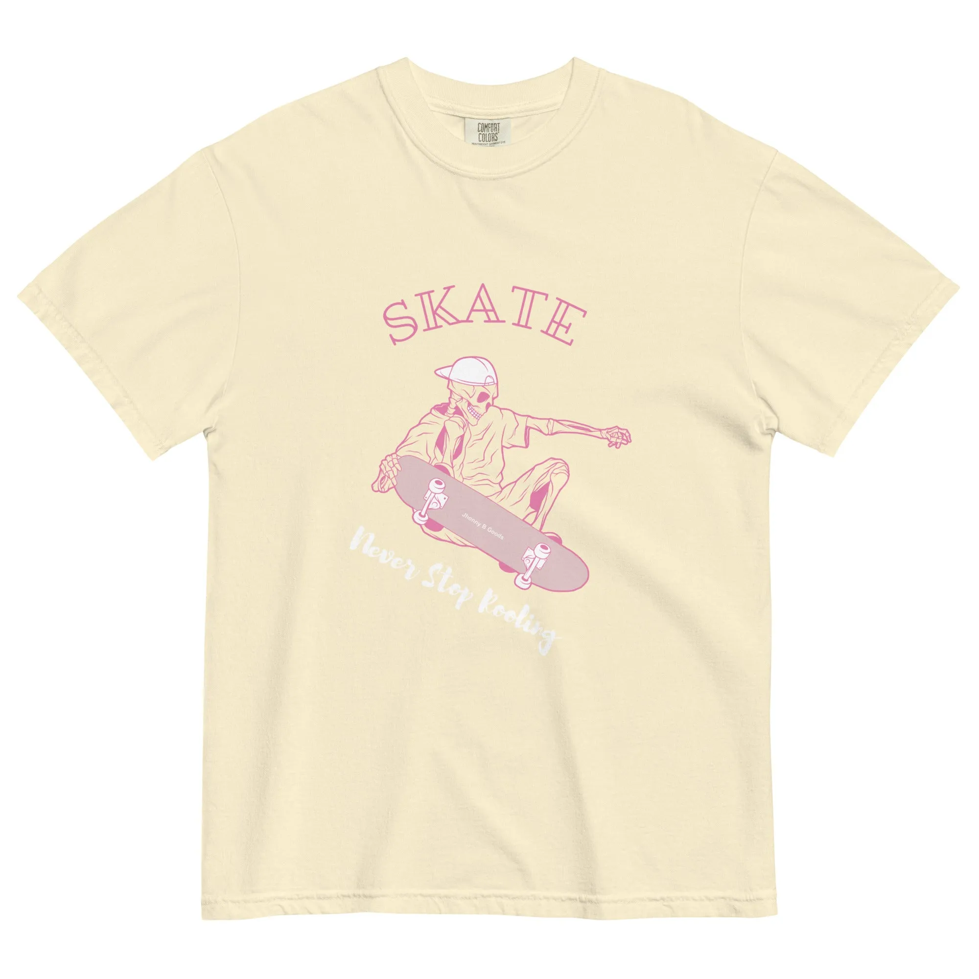 Skating Never Stop Roling men's garment-dyed heavyweight t-shirt