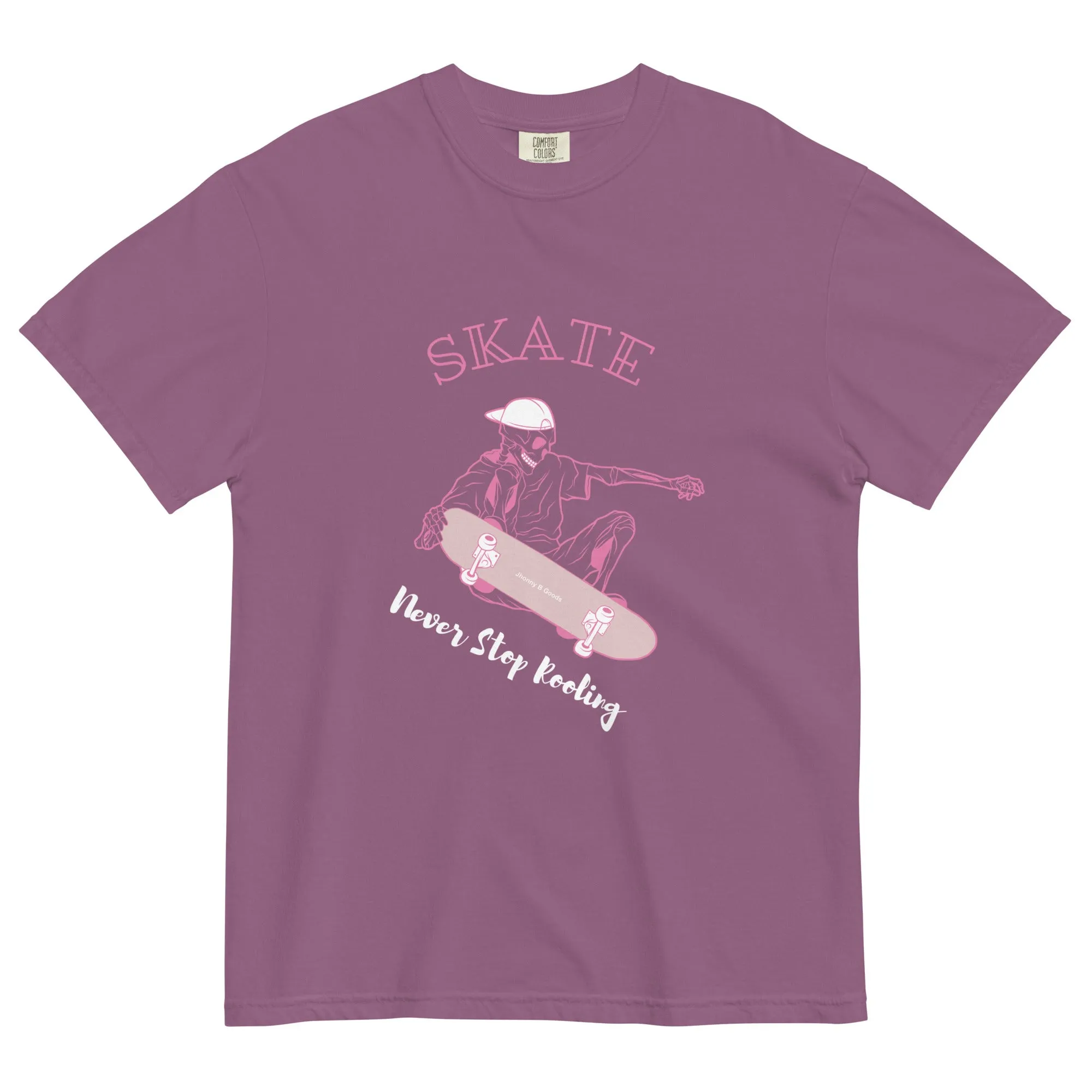 Skating Never Stop Roling men's garment-dyed heavyweight t-shirt