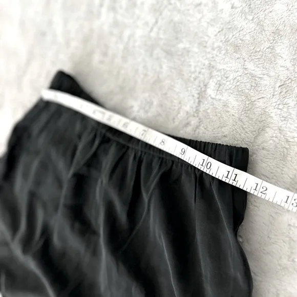 SKIMS Black Silk Sleep Tap Shorts