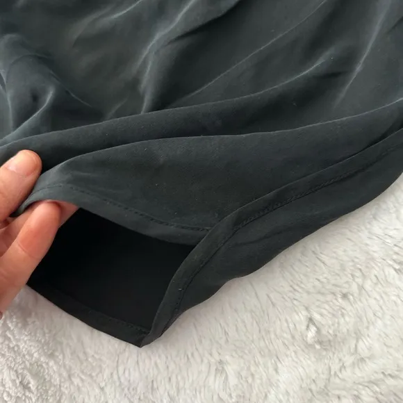 SKIMS Black Silk Sleep Tap Shorts