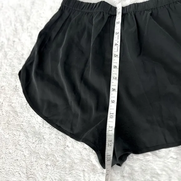 SKIMS Black Silk Sleep Tap Shorts